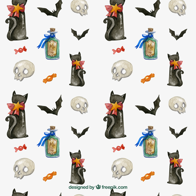 Halloween Pattern Pack free vector ai eps jpg