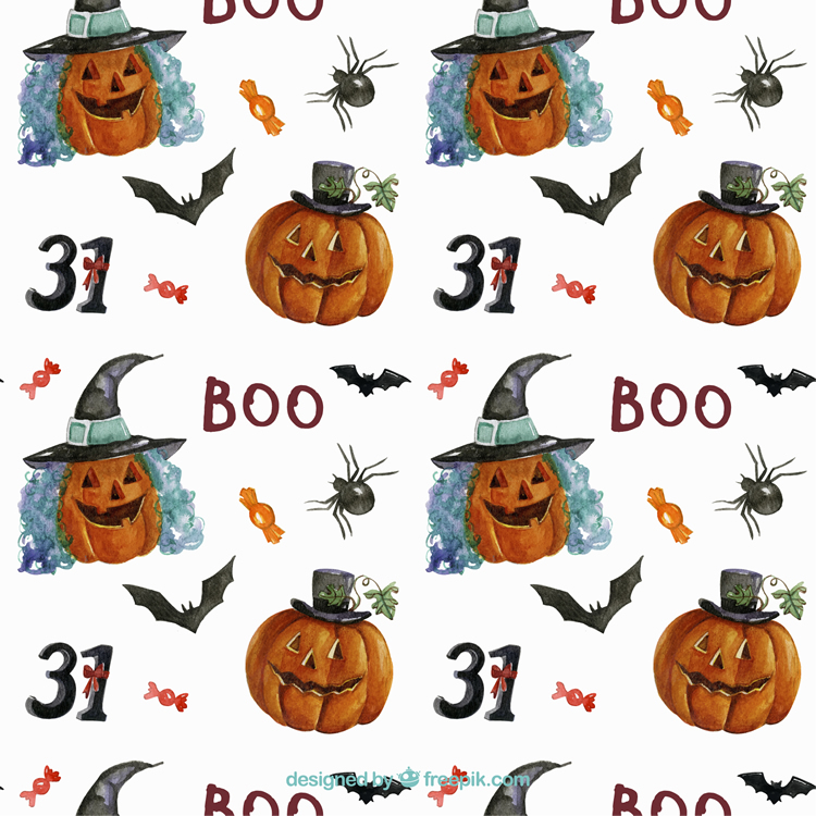 Halloween Pattern Pack free vector ai eps jpg