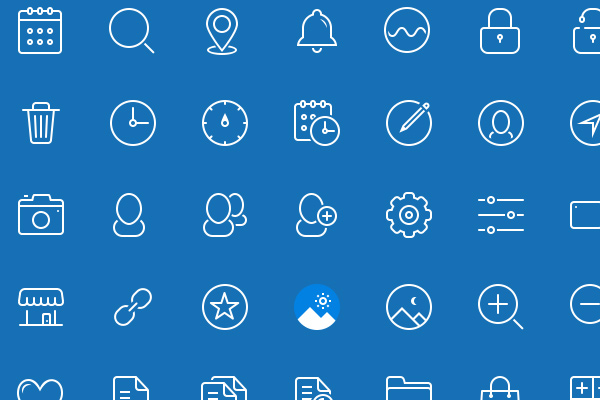 45 blue drops iconset freebie