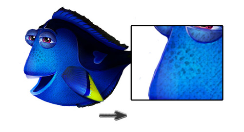 PS教程：Photoshop合成可爱健忘的Dory