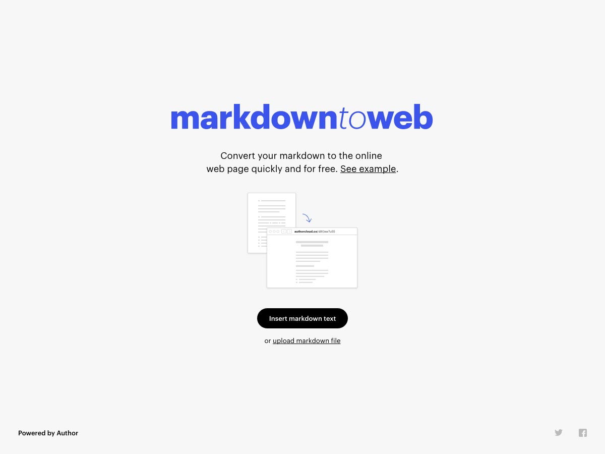 markdowntoweb