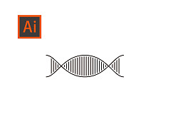 Ai基础教程/如何绘制DNA链 by 格律设计