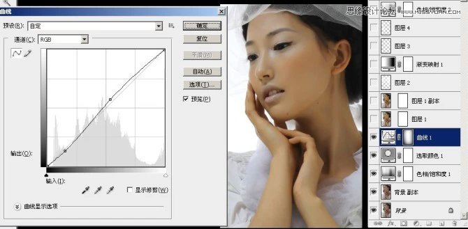 Photoshop给偏暗色人像照片添加甜美逆光效果,PS教程,素材中国网