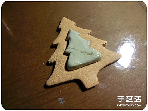 树脂粘土制作圣诞树饼干 糖心饼干粘土DIY教程 -  