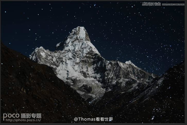 Photoshop快速把风景照片变成黑夜艺术效果,PS教程,素材中国网