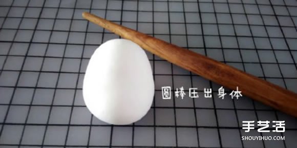 超轻粘土DIY制作土豆兔Molang的步骤图解 -  