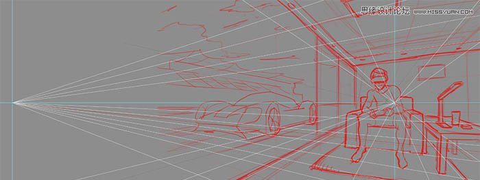 Photoshop详细解析海报设计中的透视原理,PS教程,素材中国网