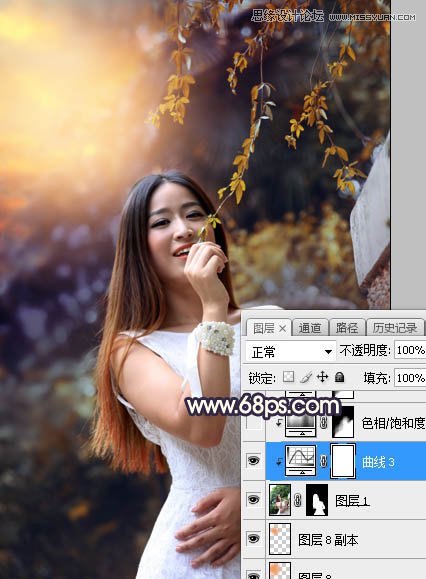 Photoshop给外景人像照片添加阳光装饰效果,PS教程,素材中国网