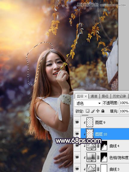 Photoshop给外景人像照片添加阳光装饰效果,PS教程,素材中国网