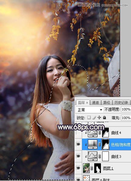 Photoshop给外景人像照片添加阳光装饰效果,PS教程,素材中国网