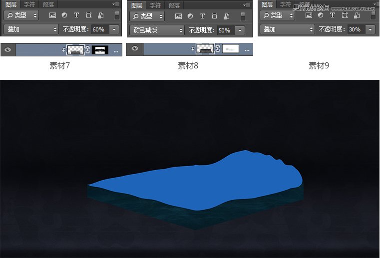 Photoshop合成创意的海战沙盘场景效果,PS教程,素材中国网