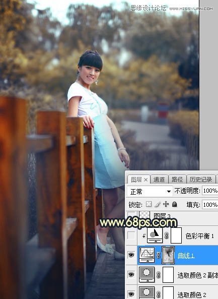 Photoshop给外景人像添加唯美的夕阳景色,PS教程,素材中国网