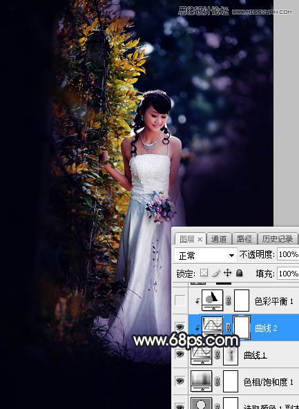 Photoshop给外景人像照片甜美高光唯美效果,PS教程,素材中国网