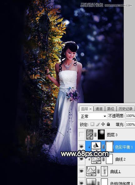 Photoshop给外景人像照片甜美高光唯美效果,PS教程,素材中国网