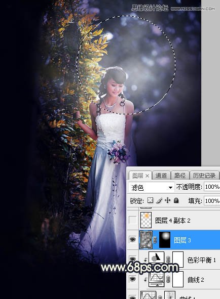 Photoshop给外景人像照片甜美高光唯美效果,PS教程,素材中国网