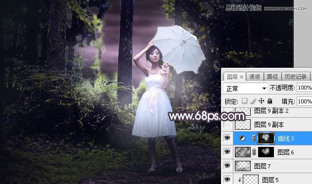 Photoshop调出林中果子照片暗色逆光效果图,PS教程,素材中国网