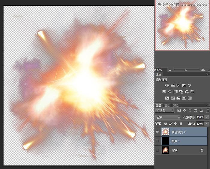 Photoshop使用通道抠出绚丽的火花图片,PS教程,素材中国网
