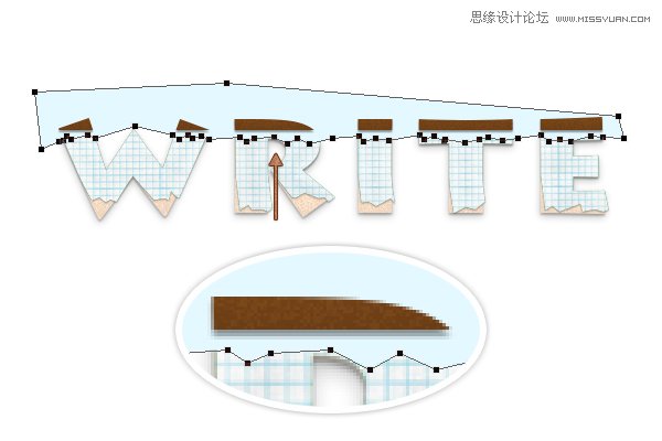 Photoshop快速的制作纸边撕裂的艺术字教程,PS教程,