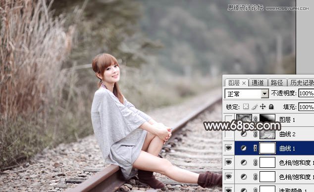 Photoshop调出果子外景照片冷色逆光效果,PS教程,中国素材网