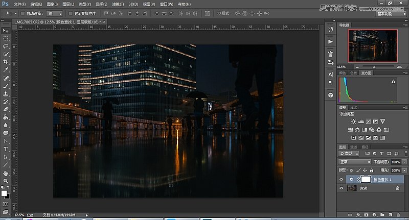 Photoshop巧用3DLUT和选区制作电影胶片效果,PS教程,素材中国网