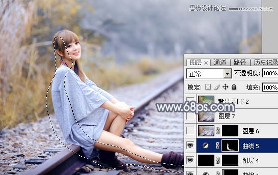 Photoshop调出外景人像甜美逆光效果图,PS教程,素材中国网