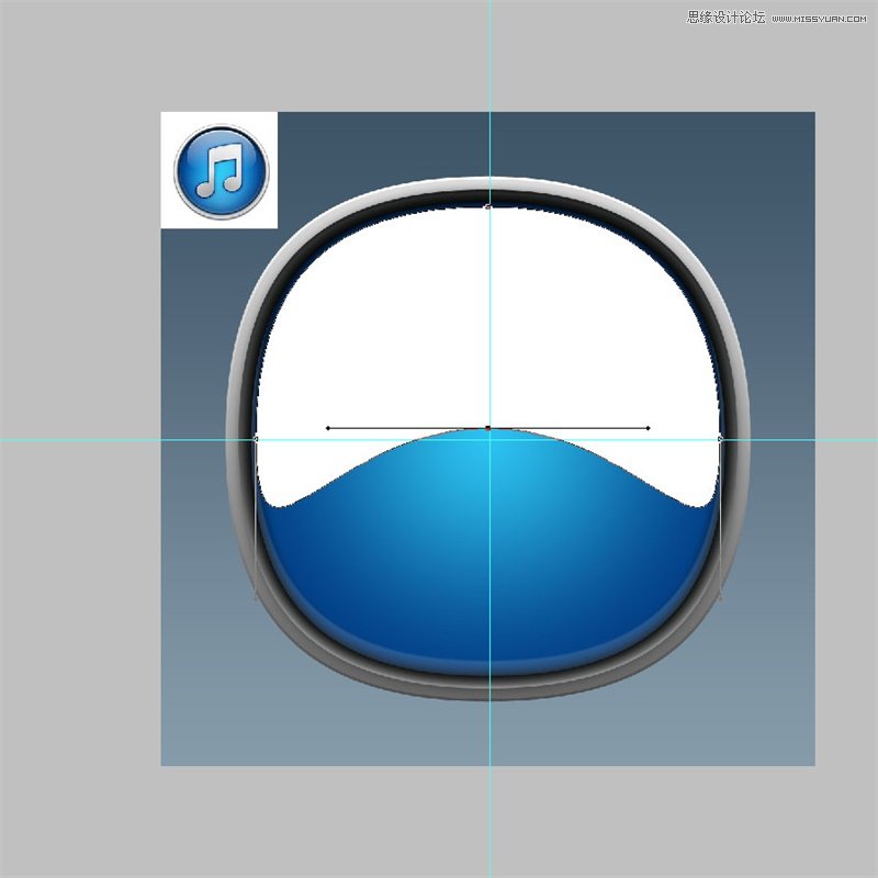 Photoshop绘制经典大气的立体iTunes图标,PS教程,素材中国网