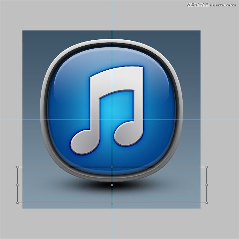 Photoshop绘制经典大气的立体iTunes图标,PS教程,素材中国网