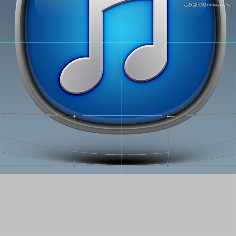 Photoshop绘制经典大气的立体iTunes图标,PS教程,素材中国网