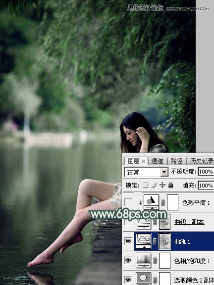 Photoshop调出外景人像绿色LOMO艺术效果,PS教程,素材中国网