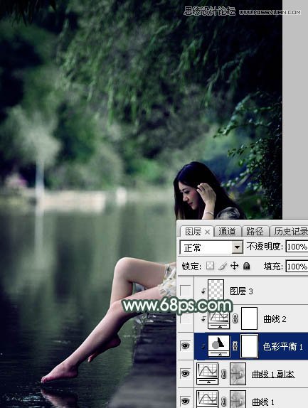 Photoshop调出外景人像绿色LOMO艺术效果,PS教程,素材中国网