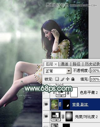 Photoshop调出外景人像绿色LOMO艺术效果,PS教程,素材中国网