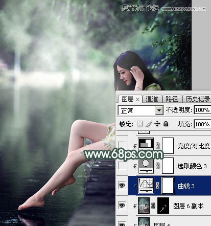 Photoshop调出外景人像绿色LOMO艺术效果,PS教程,素材中国网