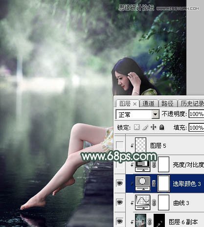 Photoshop调出外景人像绿色LOMO艺术效果,PS教程,素材中国网