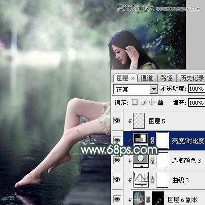 Photoshop调出外景人像绿色LOMO艺术效果,PS教程,素材中国网