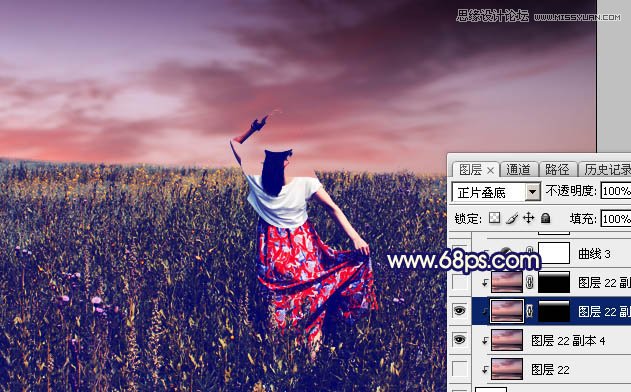 Photoshop调出外景人像暖色逆光效果图,PS教程,素材中国网