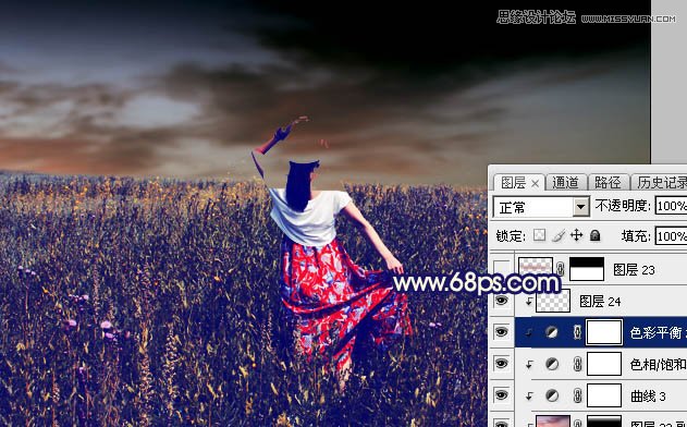 Photoshop调出外景人像暖色逆光效果图,PS教程,素材中国网