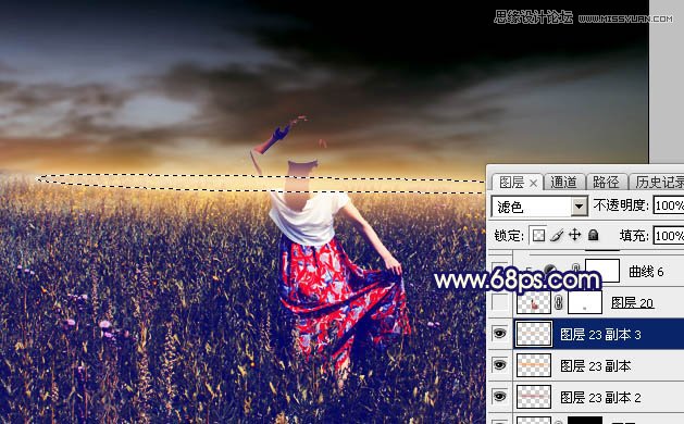 Photoshop调出外景人像暖色逆光效果图,PS教程,素材中国网