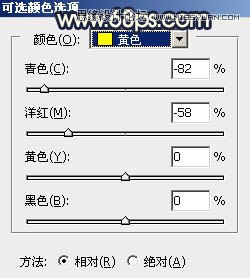 Photoshop给外景人像添加暖黄色艺术效果,PS教程,素材中国网