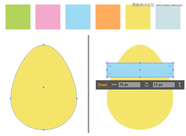Illustrator绘制扁平化风格的复活节图标,PS教程,素材中国网