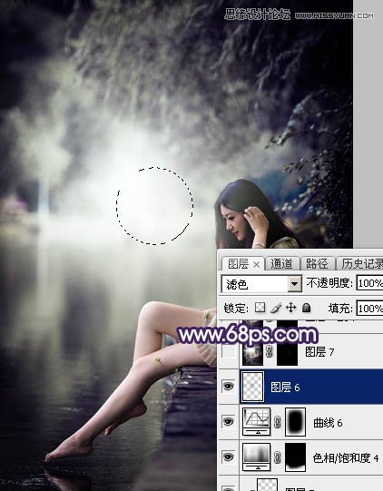 Photoshop调出河边女孩冷色LOMO风格效果,PS教程