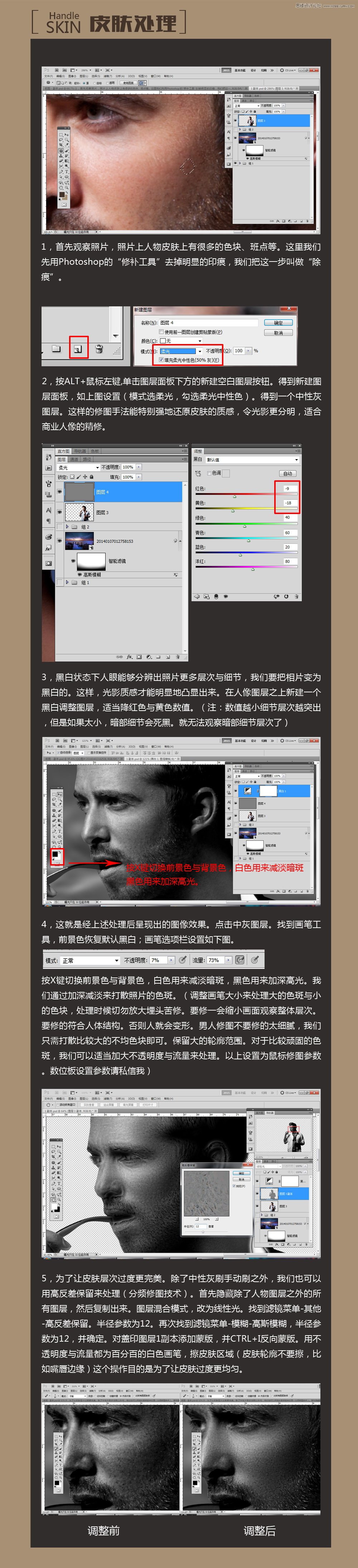 Photoshop详解海边商业大片修图调色教程,PS教程,素材中国网