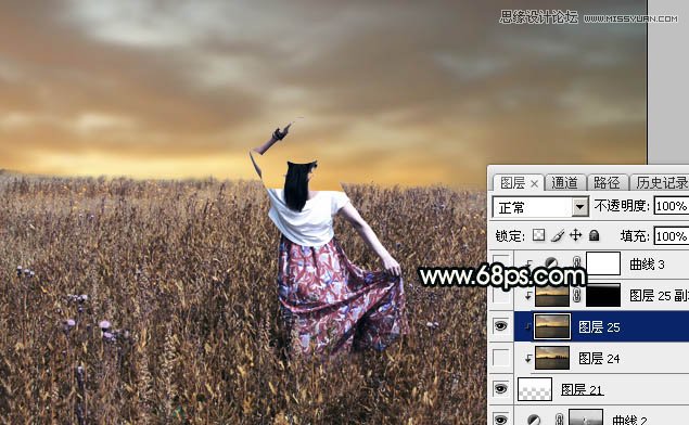 Photoshop给人像添加阴天喜爱柔美逆光效果,PS教程,素材中国网