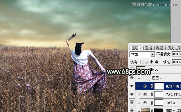 Photoshop给人像添加阴天喜爱柔美逆光效果,PS教程,素材中国网