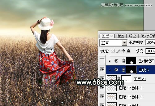 Photoshop给人像添加阴天喜爱柔美逆光效果,PS教程,素材中国网