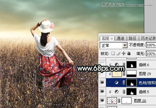 Photoshop给人像添加阴天喜爱柔美逆光效果,PS教程,素材中国网