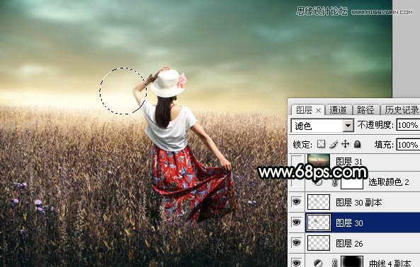 Photoshop给人像添加阴天喜爱柔美逆光效果,PS教程,素材中国网