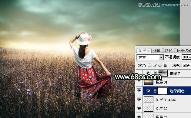 Photoshop给人像添加阴天喜爱柔美逆光效果,PS教程,素材中国网