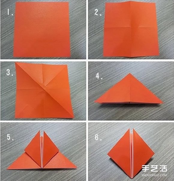 皱纹纸花的折法图解 如何用皱纹纸做花的步骤-手工者