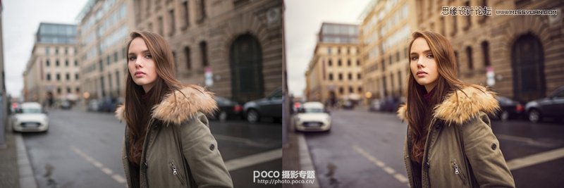 Photoshop给欧美外景人像添加暖色效果,PS教程,素材中国网