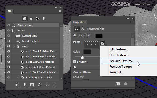 Photoshop制作舞厅灯光效果的艺术字教程,PS教程,素材中国网